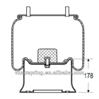 Durable Firestone W01-358-8093 Air Suspension Bag For USA Trailer Branding Hendrickson S23748 W/Disk S24443 Air Spring