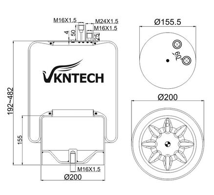 MERCEDES BENZ A 942 için kamyon hava yayı.320.04.21 Contitech 4390NP03 VKNTECH 1K4103 MERCEDES BENZ AIR SPRING ATROS MP2MERCEDES BENZ A 942 tarafından değiştirildi.320.04.21 Contitech 4390NP03