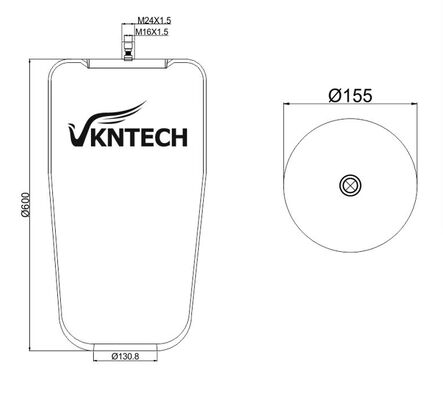MERCEDES BENZ A 946.328.00.21 UYUMLU KAMYON HAVA YAYI CONTITECH 4838N VKNTECH 1K4838 İLE DEĞİŞTİRİLDİ PİSTONSUZ