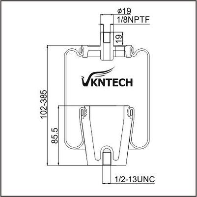 KABIN AIR SPRING MACK 227QS38 227QS38A 227QS38B Goodyear 1S5-055 VKNTECH 1S5-055 tarafından değiştirildi