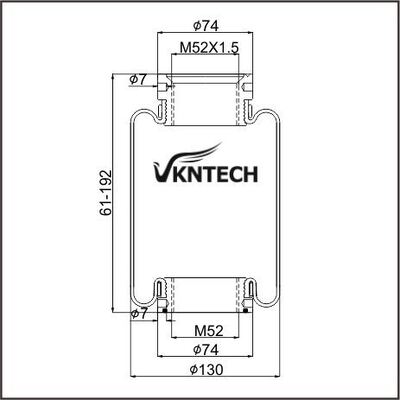 KABİN KÖRÜK MACK 227QS34B E-FS7007 PAI FAS-4905 FS7007 FIRESTONE W02-358-7007 VKNTECH 1S7007 İLE DEĞİŞTİRİLMİŞTİR