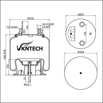 AIR SPRING Firestone W01-358-9786 VKNTECH 1K9876
