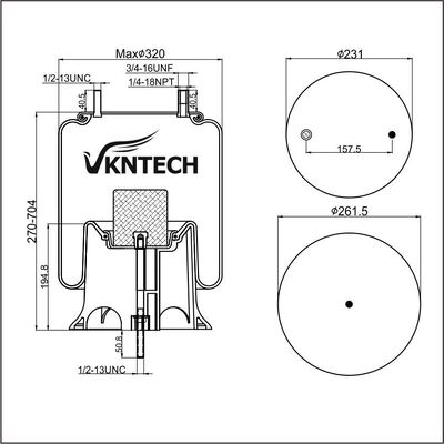 AIR SPRING WATSON&CHALIN AS-0057 TRIANGLE 8448 6373 Contitech 9 10-21 P 448 Firestone W01-358-9370