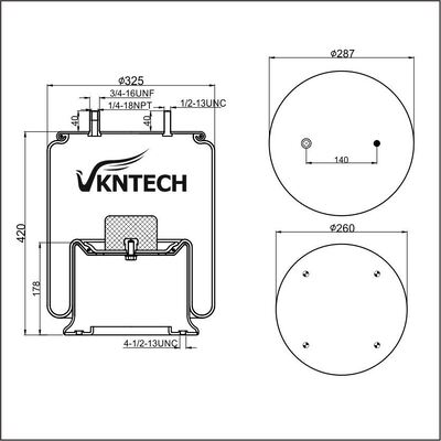 TRAILER AIR SPRING Contitech 4811N03 11 10.5-21 A 313 Firestone W01-358-8792 W01-358-9122 1T19L-11/F-11 Goodyear 1R13-038 1R13-048 1R14-045 Taurus KR622-9122 yerine VKNTECH 1K9122